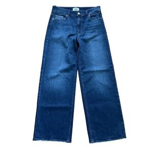 PAIGE Sasha High Rise Wide Leg Jeans Size 30 Queen Wash Denim